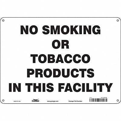 CONDOR 474H86 Safety Sign 10 inx14 in Aluminum
