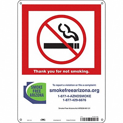 CONDOR 474J36 Safety Sign 14 inx10 in Polyethylene