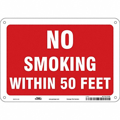 CONDOR 474J56 Safety Sign 7 inx10 in Polyethylene