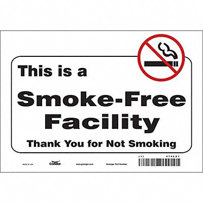 CONDOR 474L01 Safety Sign 7 inx10 in Vinyl