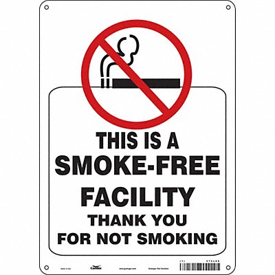 CONDOR 474L06 Safety Sign 14 in x 10 in Polyethylene