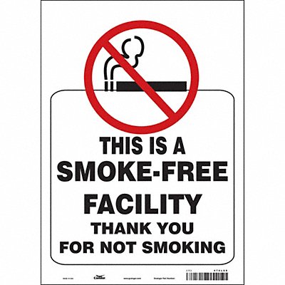 CONDOR 474L09 Safety Sign 14 inx10 in Vinyl