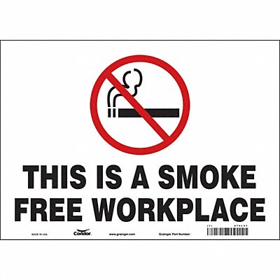CONDOR 474L41 Safety Sign 10 in x 14 in Vinyl