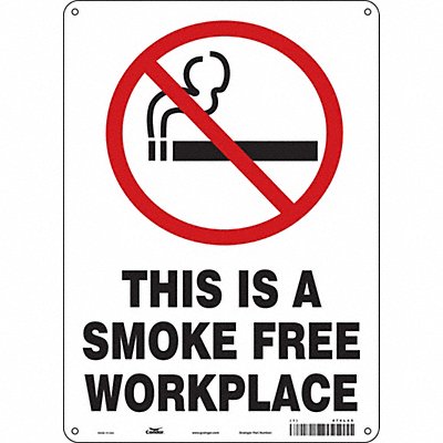 CONDOR 474L45 Safety Sign 14 inx10 in Polyethylene