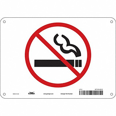 CONDOR 474L62 Safety Sign 7 in x 10 in Aluminum