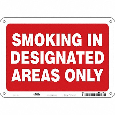 CONDOR 474L73 J7032 Safety Sign 7 in x 10 in Aluminum