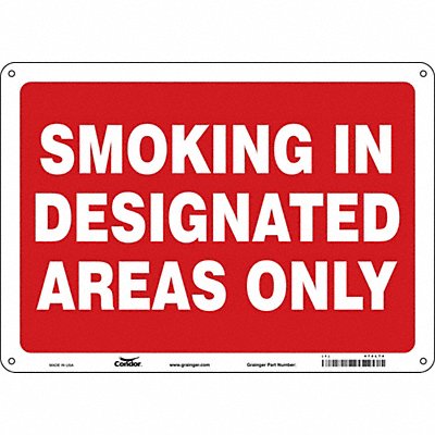 CONDOR 474L74 J7032 Safety Sign 10 inx14 in Aluminum