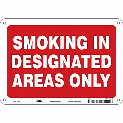 CONDOR 474L77 J7032 Safety Sign 7 inx10 in Polyethylene
