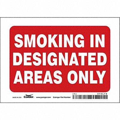 CONDOR 474L79 J7032 Safety Sign 5 in x 7 in Vinyl