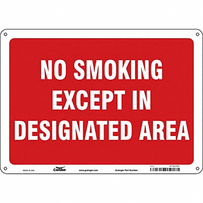 CONDOR 474L83 Safety Sign 10 inx14 in Aluminum