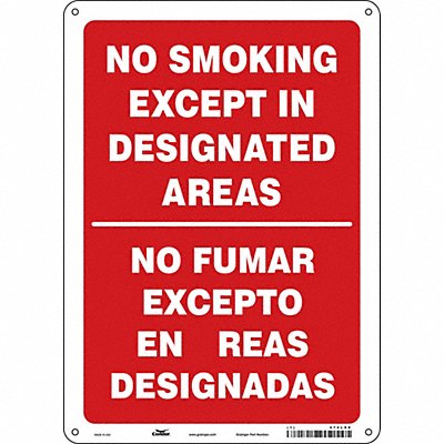 CONDOR 474L90 Safety Sign 14 inx10 in Aluminum
