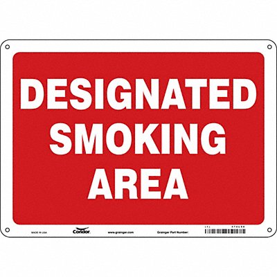 CONDOR 474L96 J7716 Safety Sign 10 inx14 in Aluminum