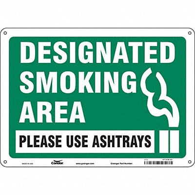 CONDOR 474M42 K1257 Safety Sign 10 inx14 in Aluminum