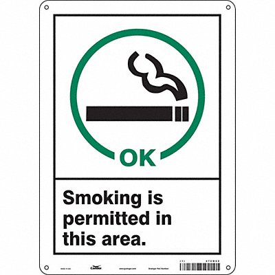 CONDOR 474M62 Safety Sign 14 inx10 in Polyethylene