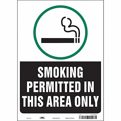 CONDOR 474N08 Safety Sign 14 inx10 in Vinyl