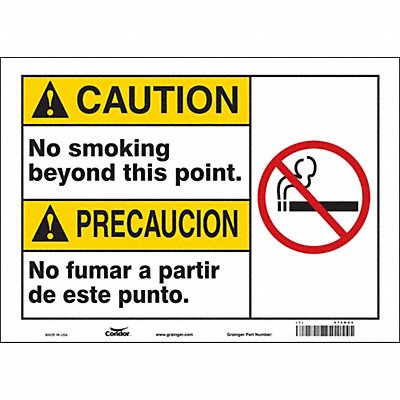 CONDOR 474N64 Safety Sign 10 in x 14 in Vinyl