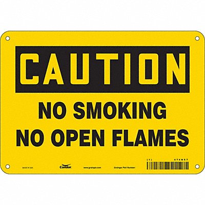 CONDOR 474N67 Safety Sign 7 in x 10 in Polyethylene