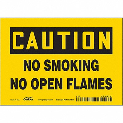 CONDOR 474N70 Safety Sign 5 inx7 in Vinyl