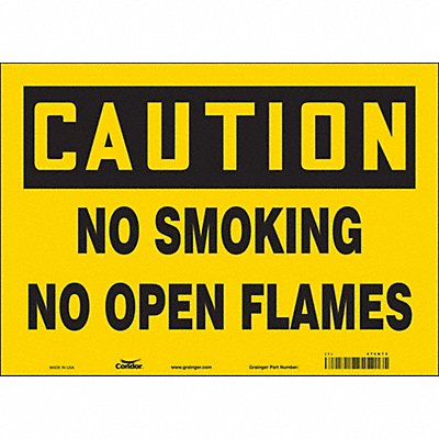 CONDOR 474N72 Safety Sign 10 in x 14 in Vinyl