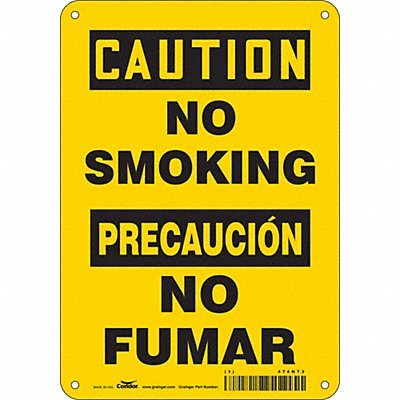 CONDOR 474N73 Safety Sign 10 in x 7 in Aluminum