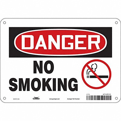 CONDOR 474P01 Safety Sign 7 inx10 in Polyethylene