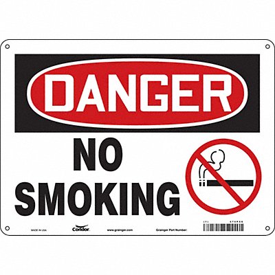 CONDOR 474P06 Safety Sign 10 inx14 in Vinyl