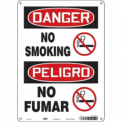 CONDOR 474P37 J6938 Safety Sign 14 inx10 in Aluminum