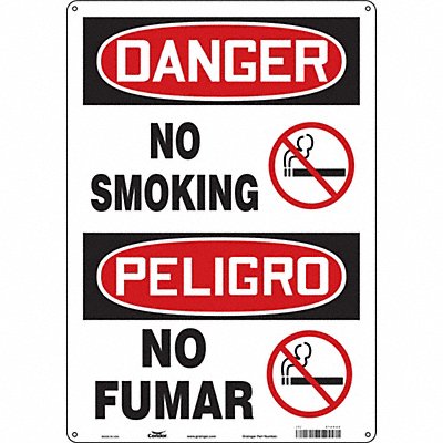 CONDOR 474P44 Safety Sign 20 inx14 in Polyethylene