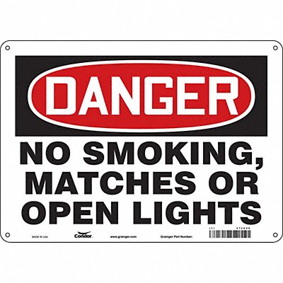 CONDOR 474U20 J6939 Safety Sign 10 in x 14 in Aluminum