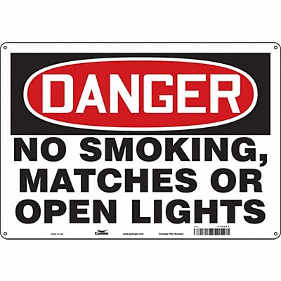 CONDOR 474U27 Safety Sign 14 in x 20 in Polyethylene