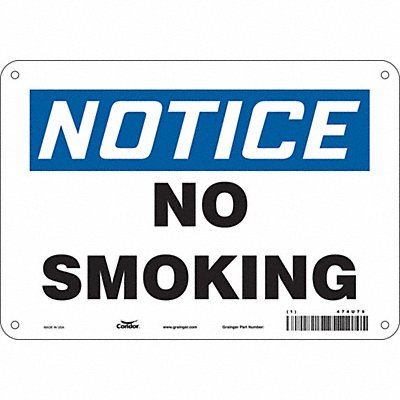 CONDOR 474U79 Safety Sign 7 inx10 in Polyethylene