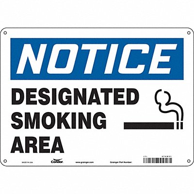 CONDOR 474W51 K1341 Safety Sign 10 inx14 in Polyethylene