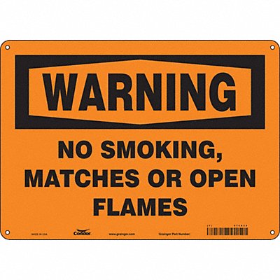 CONDOR 474X34 Safety Sign 10 in x 14 in Polyethylene