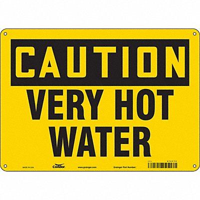 CONDOR 474Y70 Safety Sign 10 inx14 in Polyethylene