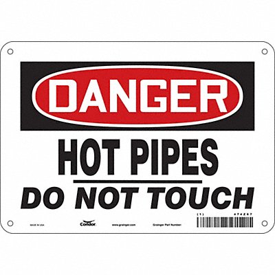 CONDOR 474Z67 Safety Sign 7 inx10 in Polyethylene