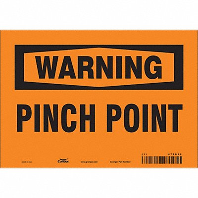 CONDOR 475D95 Safety Sign 7 inx10 in Vinyl