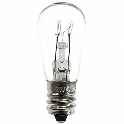 GRAINGER 6S6120V1PK 6 W S6 Candelabra Screw (E12)
