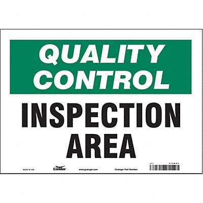 CONDOR 475K27 Safety Sign 10 in x 14 in Vinyl