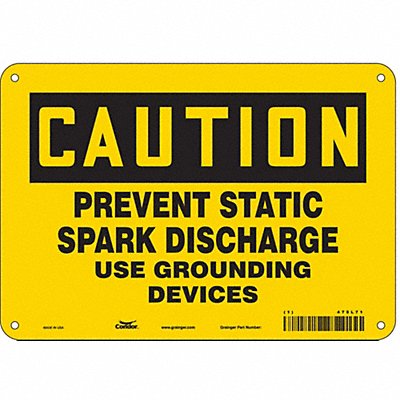 CONDOR 475L71 Danger Sign 7 in x 10 in Aluminum