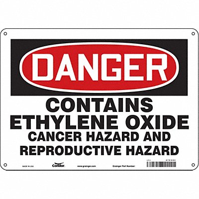 CONDOR 475V82 Safety Sign 10 in x 14 in Vinyl