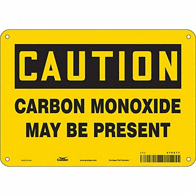 CONDOR 475X17 Chemical Sign 7 in x 10 in Aluminum