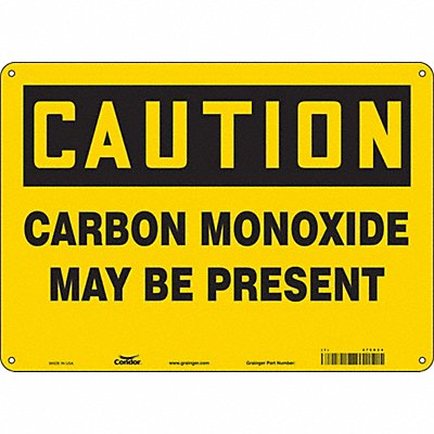 CONDOR 475X24 Safety Sign 10 in x 14 in Vinyl