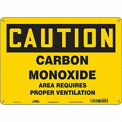 CONDOR 475X36 Safety Sign 10 in x 14 in Vinyl