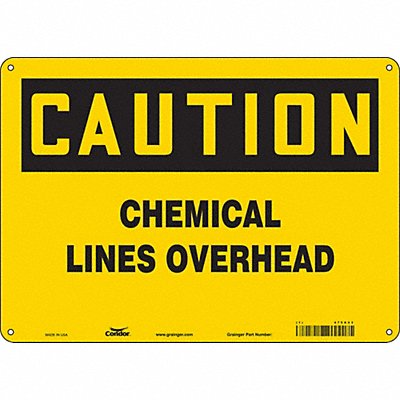 CONDOR 475X43 Safety Sign 10 in x 14 in Vinyl