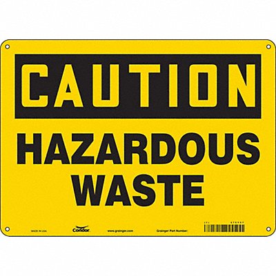 CONDOR 475Y57 J8214 Safety Sign 10 inx14 in Polyethylene