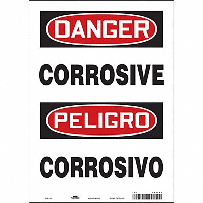 CONDOR 475Z10 Safety Sign 14 inx10 in Vinyl