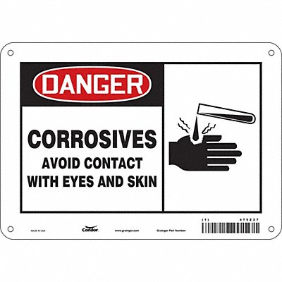 CONDOR 475Z27 Safety Sign 7 inx10 in Polyethylene