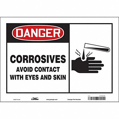 CONDOR 475Z30 Safety Sign 10 in x 14 in Vinyl