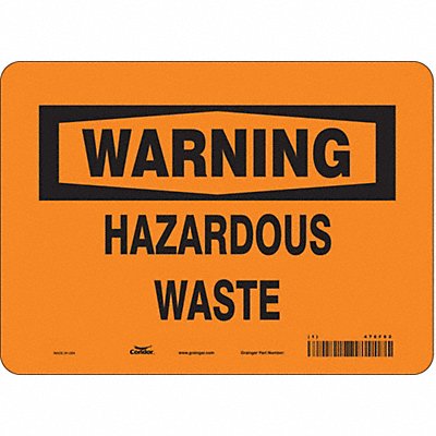 CONDOR 476F62 Safety Sign 7 inx10 in Vinyl