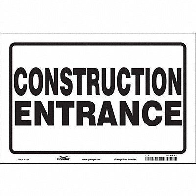 CONDOR 476H81 Safety Sign 24 in x 36 in Vinyl
